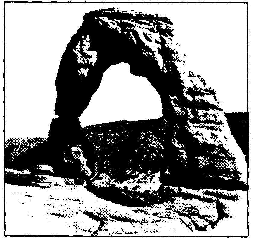 21. The photograph below shows an arch of rock located in the western United States. 23.