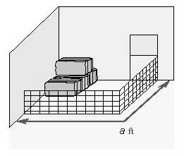31 A farmer wants to partition a rectangular feed storage area in a corner of his barn. The barn walls form two sides of the stall, and the farmer has 34 feet of partition for the remaining two sides.