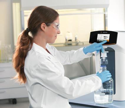 Consistent baselines and fewer ghost peaks with fresh ultrapure water The arium mini plus UV ultrapure lab water system with a unique Bagtank system Tests have proven that up to 80% of the problems