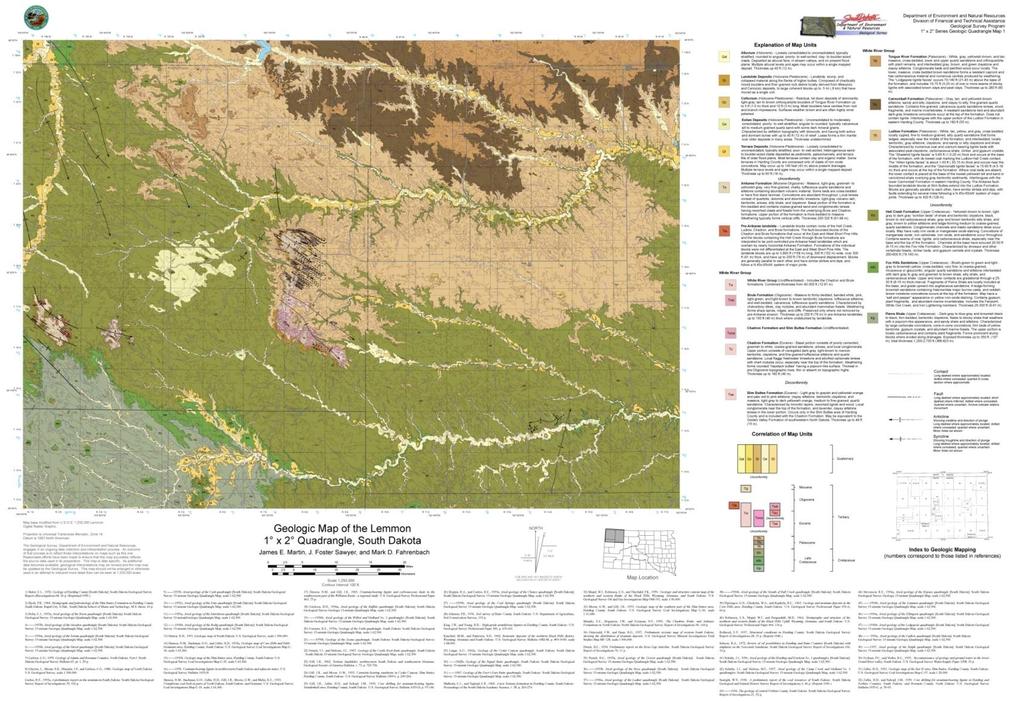 Planned activities - continued Maps of surface geology at a scale of 1:250,000 will be completed