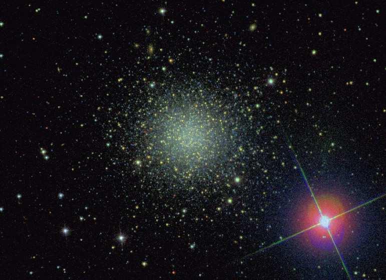 9 Fig. 3. An approximately 7 9 g-r-i composite based on SDSS imaging of the halo globular cluster NGC2419.