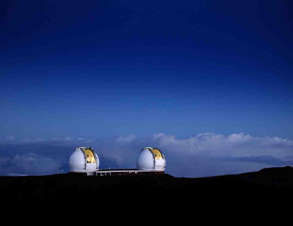 The Keck 10-metre Reflecting Telescopes 31 Light Gathering Ability!