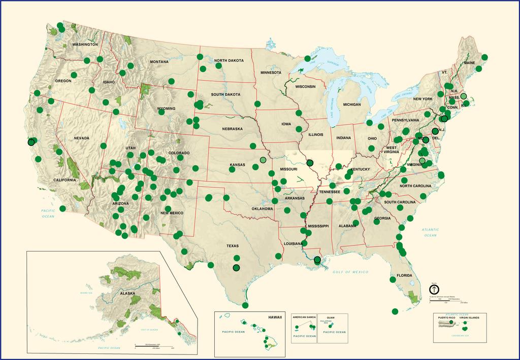 Geologically Oriented NPS Localities NPS localities
