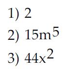 Problem #1, 2, 3 (GCF) 1) GCF = 2 2) GCF = 15m 5 3) GCF = 44x 2 Remember GCF for like