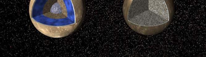 Ganymede Callisto r = 2640 km ρ = 1.