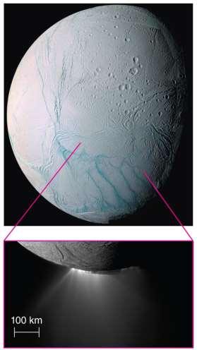 Enceladus Ice fountains suggest that