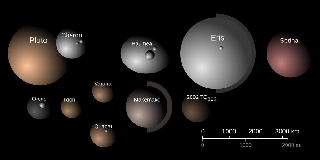 Dwarf planets from the outer reaches of the solar