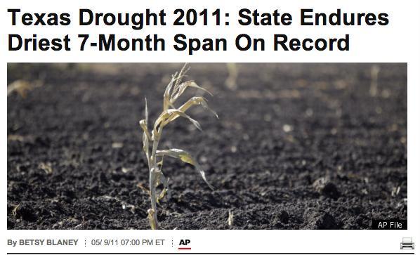 drought In 2011, Texas has experienced most severe drought disaster in history The intense