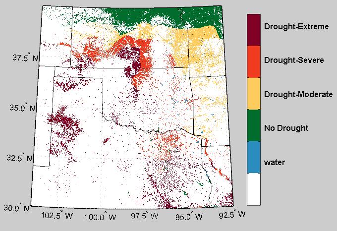 Large part of drought region could be captured on anomaly drought maps.