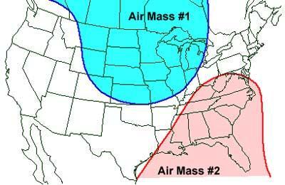 Air Mass An air mass is an immense body of air that is characterized by similar temperatures