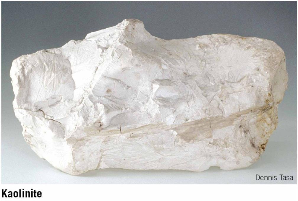 Silicate Minerals Clay minerals are commonly the weathering product of other silicates Common part of