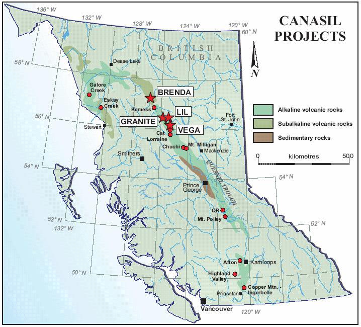 4 Exploration projects in B.C.