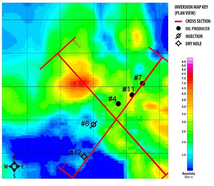 FINDINGS AT DEPTH: 4,978 FEET (1,517 METERS) Resistivity of Wells 4, 7 and 11 stay constant with findings from 4,934 ft (1,503 m).