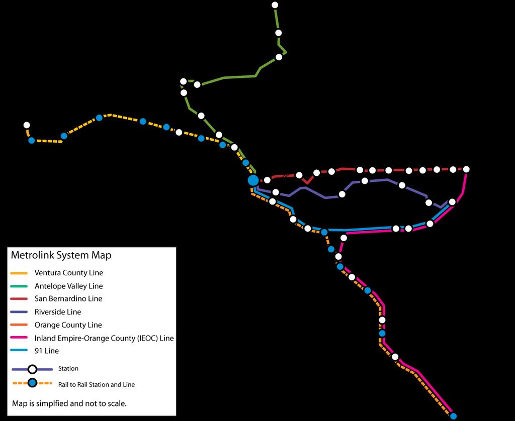 Background Metrolink Southern California s Regional Railroad 7 routes serving 6 counties 55 stations 512 route miles 164