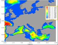 The model grids and the depth distributions for the North Sea and German Bight COSYNA model areas are given on figure 1, (in the middle and