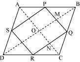 1 7 Hence, PQRS is a parallelogram. Question 2: ABCD is a rhombus and P, Q, R and S are the mid-points of the sides AB, BC, CD and DA respectively. Show that the quadrilateral PQRS is a rectangle.