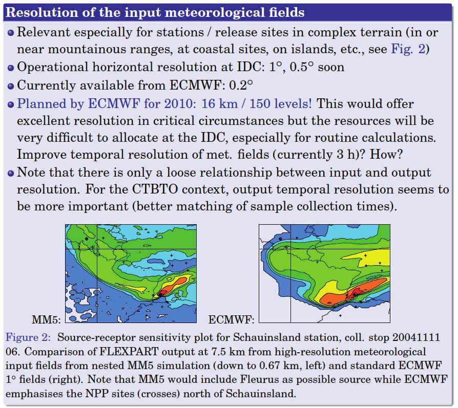 of radionuclide datasets in order to verify and validate the atmospheric models, which is an essential part of the ATM science. Furthermore, WMO receives the weather observations from IMS stations.
