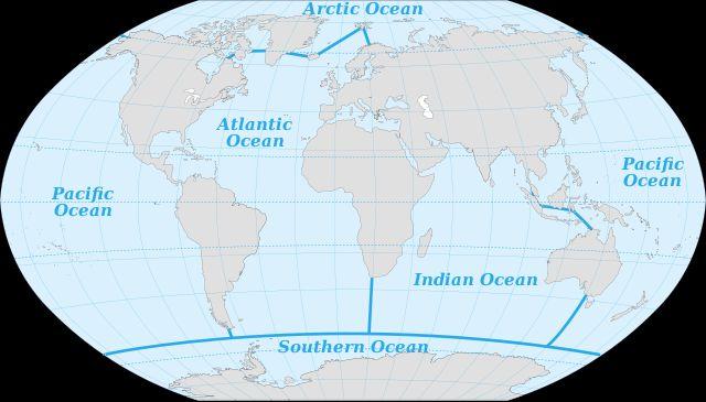 The oceans in the world are: * Parts of a Map Often located at the of the map or sometimes in a separate box to the side or.