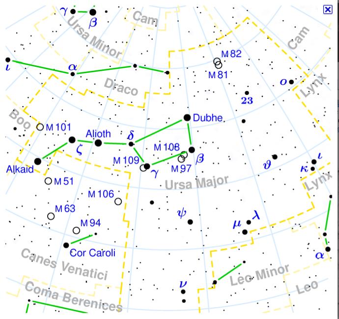 Constellations for astronomers A specific, delineated region of the sky, stars and objects placed within official
