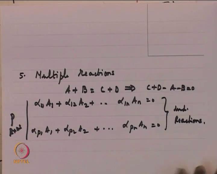 trying to say is that if you know that independent of reactions you can tell what the composition of the system is?