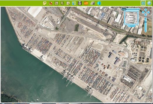 Find Prince Charles Container Port and use the digital imagery to view the number of containers there. How many of the features shown on the map can be found on the corresponding aerial imagery? 5.
