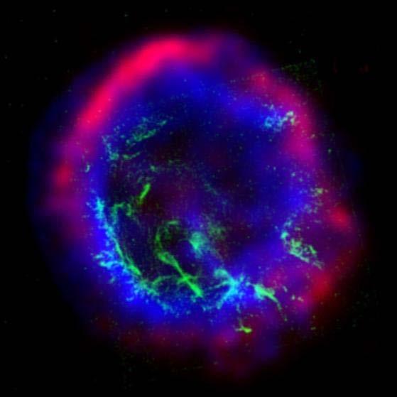 Supernova Remnants radio SNR E102 x-ray Collapse of massive star. Outer layers ejected with v ~ 1-2 x 10 7 m/s.