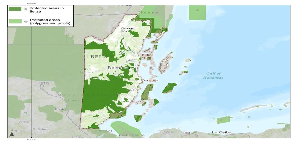 WDPA Data Status Report About this Report and the World Database on Protected Areas (WDPA) Map showing protected areas in the WDPA Belize January 2015 The WDPA is the most comprehensive global