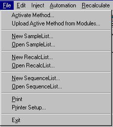 Any number of Methods can be used in the SampleList.