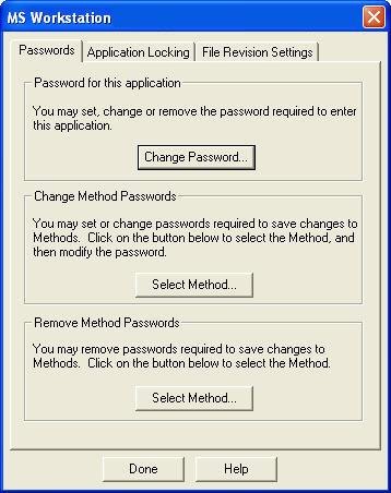 Item Remove Method Passwords Description Security Administrators can remove Method passwords without entering the existing password. This is useful if the password for a Method was lost.