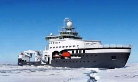 Arctic research icebreakers and by