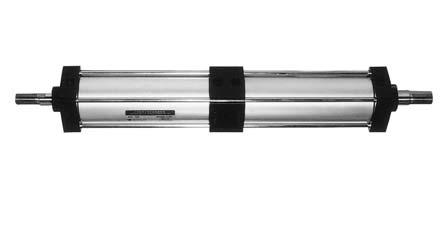MultiPosition Cylinder XQ( )P Series( Two double acting cylinders (XQ or XQ) with stroke S1 and S2 respectively end to end rigidly connected together form a multiposition cylinder.