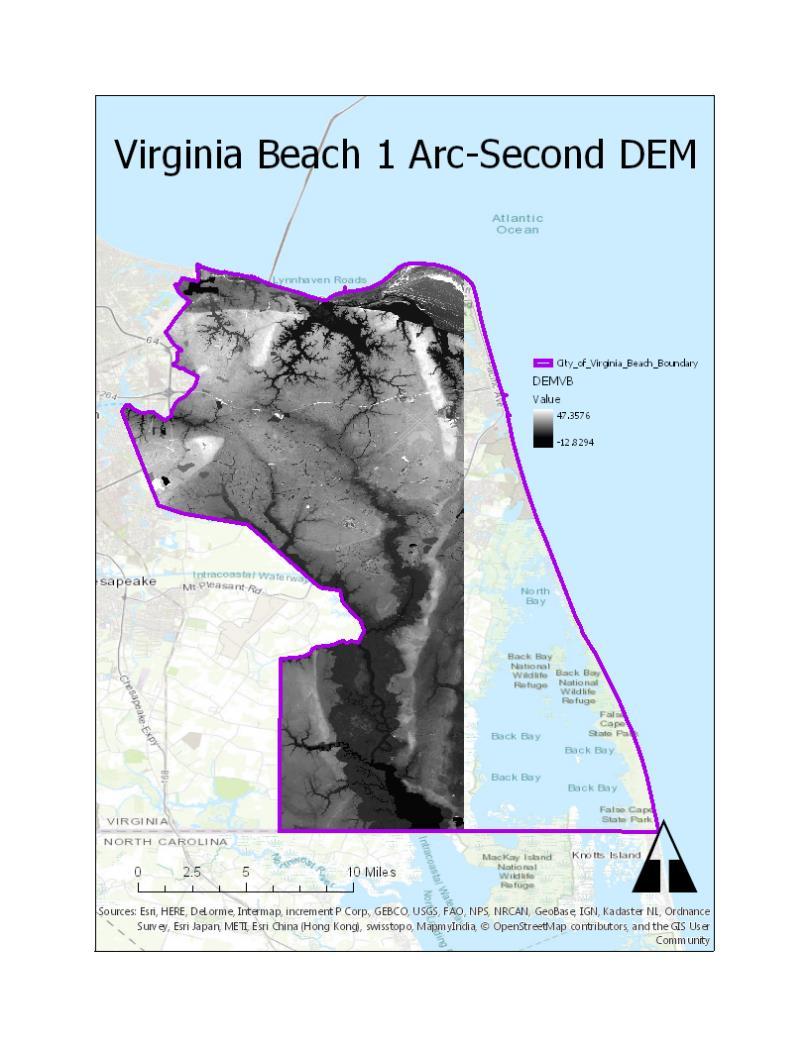 Figure 4, City of Virginia Beach Base Flood Elevation
