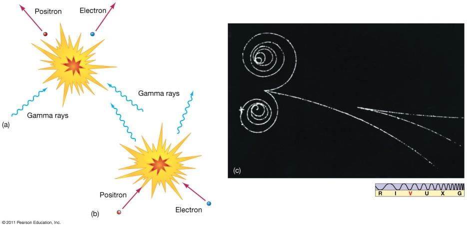 27.1 Back to the Big Bang In the very early Universe, one of the most important processes was pair production: The upper diagrams show how two gamma