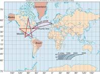 In this projection the lines of longitude are