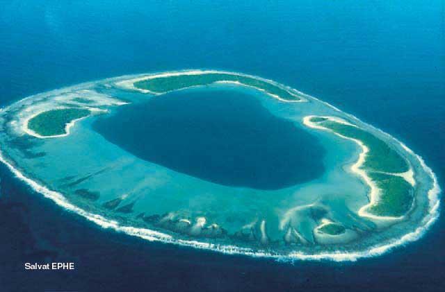 Atolls Ring-shaped