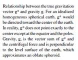Summary of Coriolis Force Apparent Gravity (g) and Geopotential (Φ) An object at rest on earth s surface experiences both the gravitational force (g*) and a centrifugal force (-Ω 2 R).