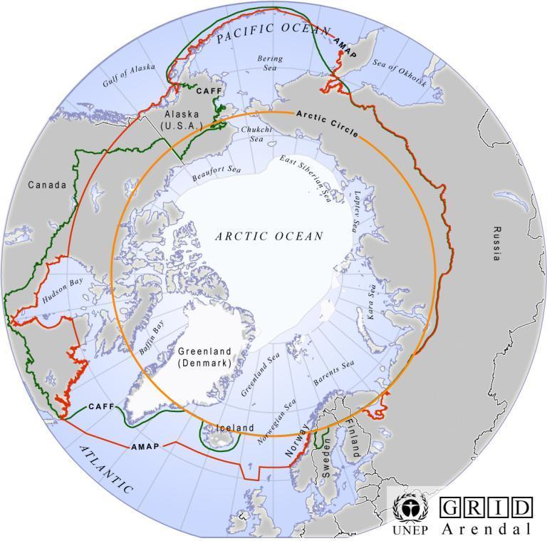 The Arctic National Mapping Agencies The project involves NMAs in the Nordic countries, Russia, USA and Canada Many definitions of the Arctic Area The