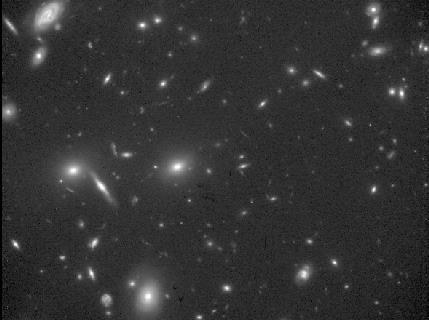 A very distant cluster of mostly