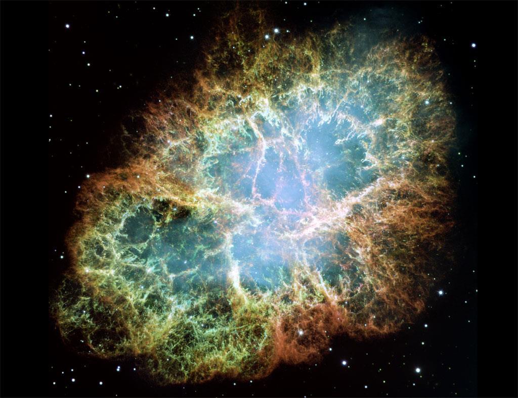 Crab Nebula Lit up the sky for a month in 1054 AD Has a neutron star