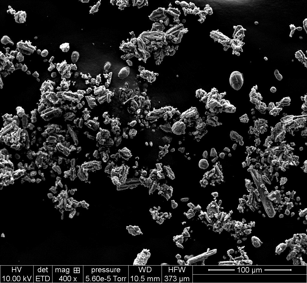 Figure 5.10. SEM image of powder of Ziegler-Natta catalyst supported on MgCl 2.