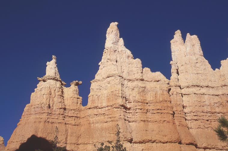 Dramatic landscapes are formed in places such as Bryce Canyon National Park from differential weathering and erosion.