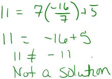 Determine if the following numbers are solutions to the equation: 2x 5 17 A) ** x = 3 B) x = 12 C) x = 4 EXPLORE (2)!