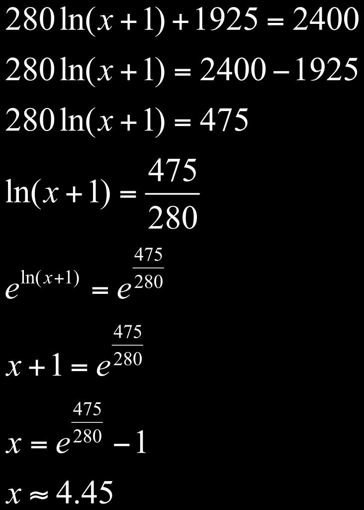 Solving a Logarithmic Equation Symbolically (Cont.