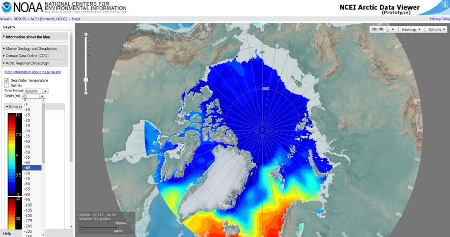 Arctic Data Viewer (prototype)- features