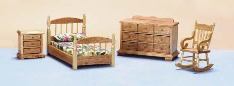 D x 3 1 2 W 00305 Oak Bedroom Set/4 T6079N Triple Dresser