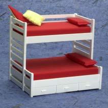 Walnut Bunk Bed w/ladder 5 1 2 H