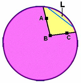 inside the boundary circle, and the lines in the model are open chords whose endpoints lie on the boundary circle.