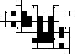 11 ACROSS "Then one of the four living creatures gave to the seven angels seven golden full of the wrath of God who lives forever and ever.