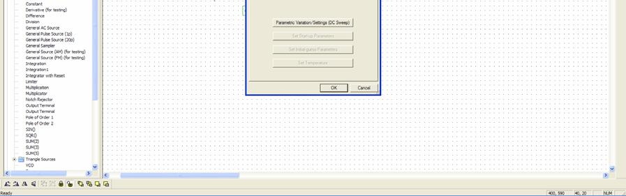 Click Parametric Variation Settings (DC Sweep) Click Add (in the