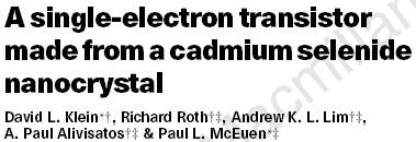 electron transistor